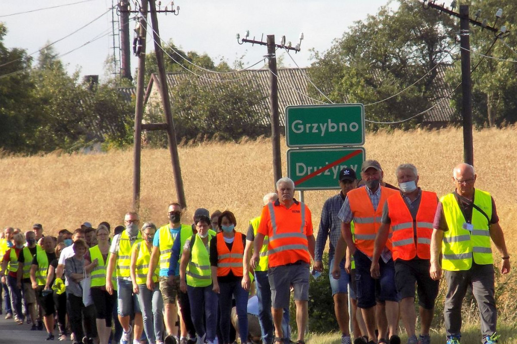 Protestowali na drodze w pobliżu Brodnicy. 
