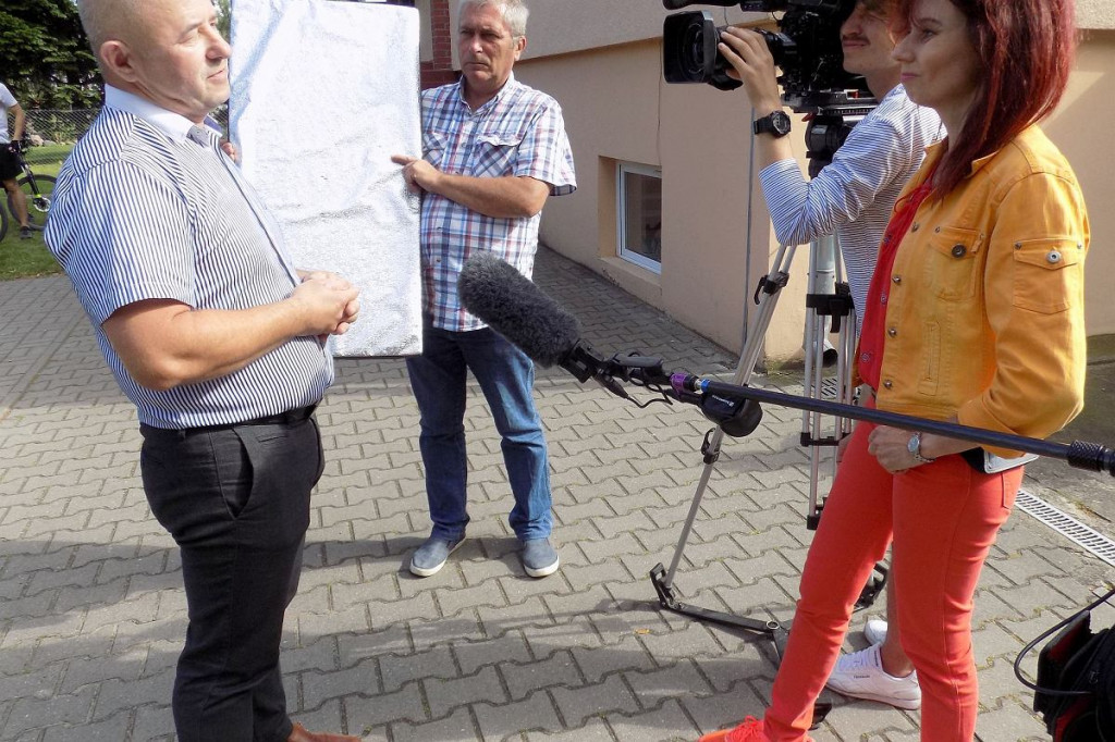 Protestowali na drodze w pobliżu Brodnicy. 