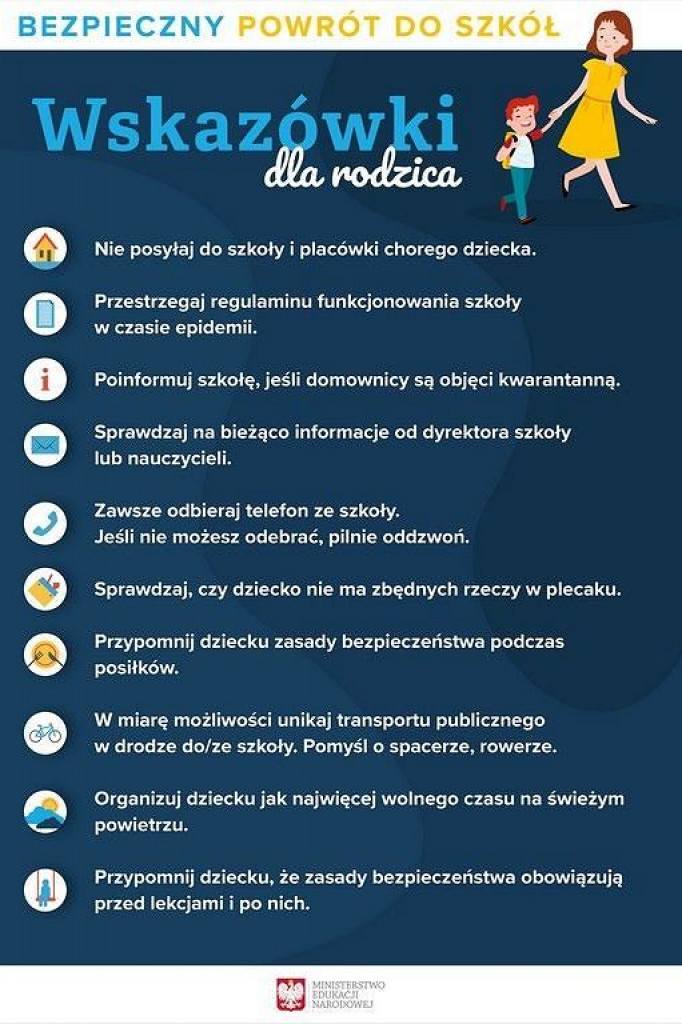 Rozpoczęcie roku szkolnego bez rodziców. Wyjątkiem były pierwszaki, którym mógł towarzyszyć jeden z nich [ZDJĘCIA]