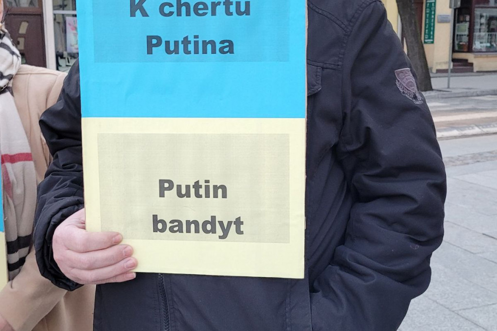 Brodnica. Tłumy na Dużym Rynku. Niech żyje wolna Ukraina! [DUŻO ZDJĘĆ]
