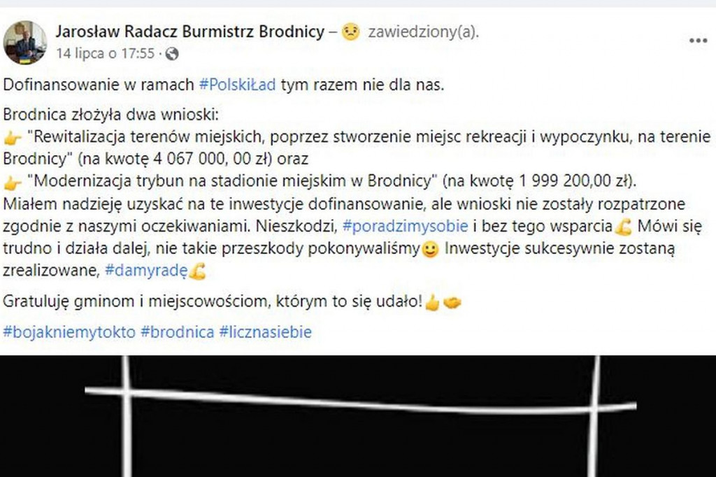 Brodnica i okolice. Pieniędzy rządowych nie ma, ale burmistrz obiecuje kolejne inwestycje