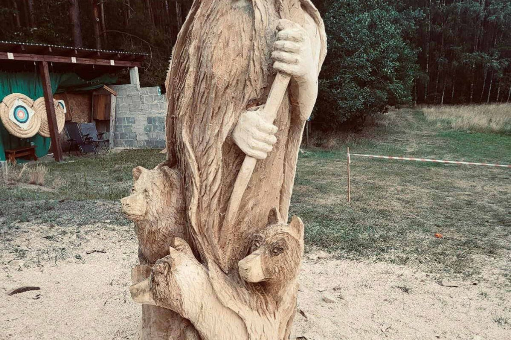 Brodnica i okolice. W wielkich pniach drzew rzeźbili piłami łańcuchowymi. Niezwykłe dzieła [ZDJĘCIA]
