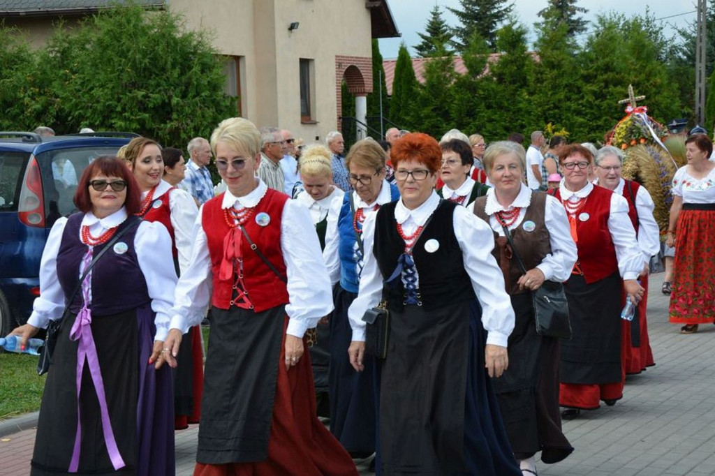 Na dożynkach w Małkach grała orkiestra dęta ze Świedziebni [ZDJĘCIA]