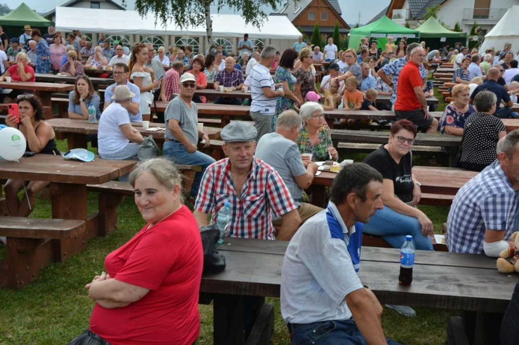 Na dożynkach w Małkach grała orkiestra dęta ze Świedziebni [ZDJĘCIA]