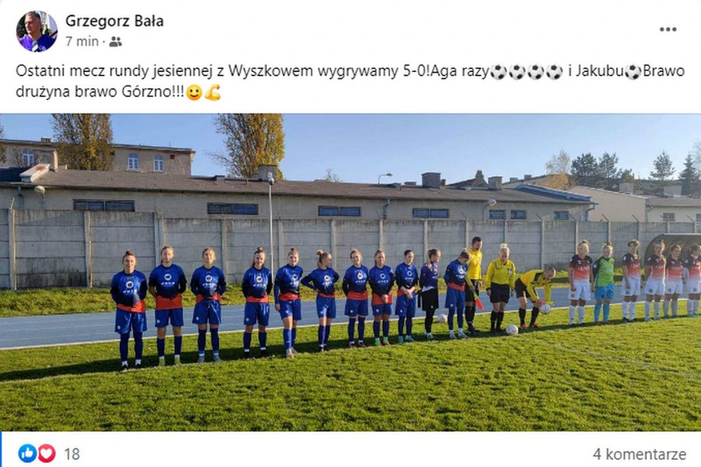 Piękne zakończenie piłkarskiej jesieni. Nowy Świt Górzno liderem! [ZDJĘCIA]