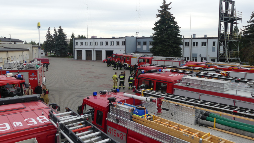 Wielka akcja strażaków, policjantów i służb medycznych niedaleko Brodnicy