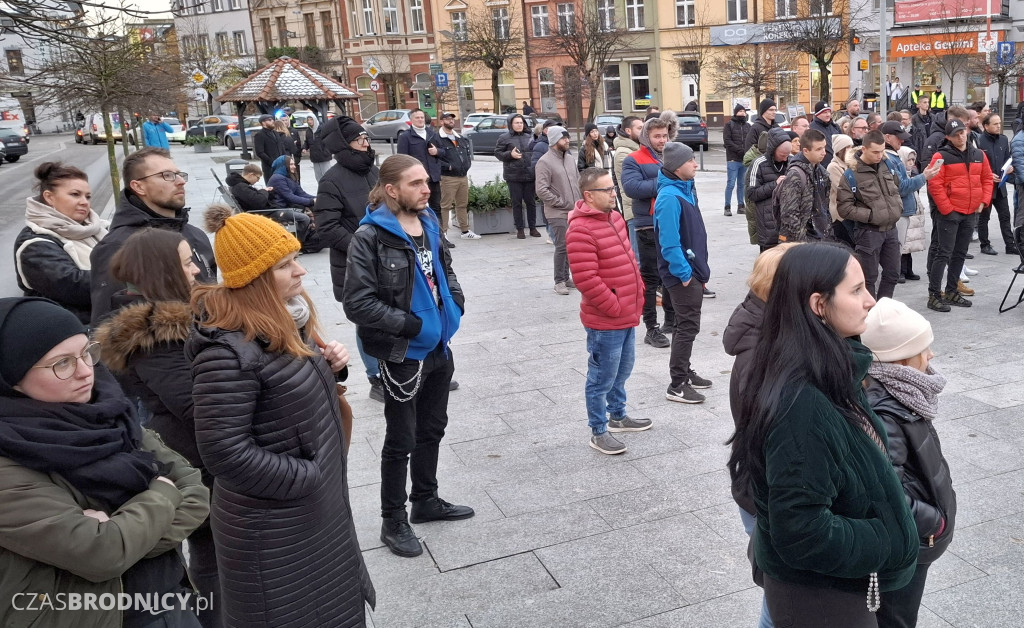 Sławomir Mentzen na Dużym Rynku w Brodnicy