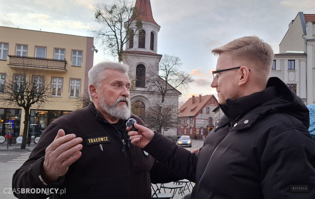 Sławomir Mentzen na Dużym Rynku w Brodnicy