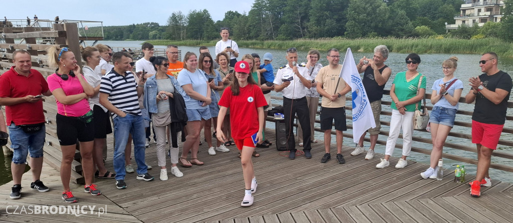Ślubowanie młodszych ratowników nad Niskim Brodnem
