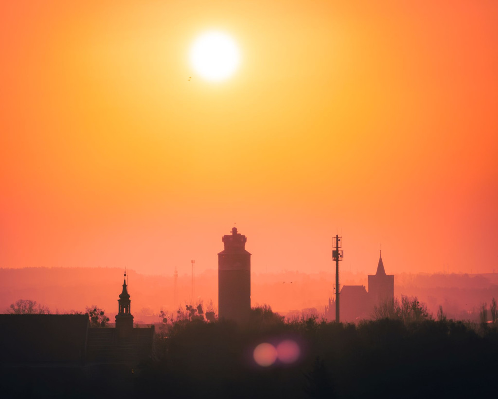 Słońce nad Brodnicą – piękne ujęcia z drona!