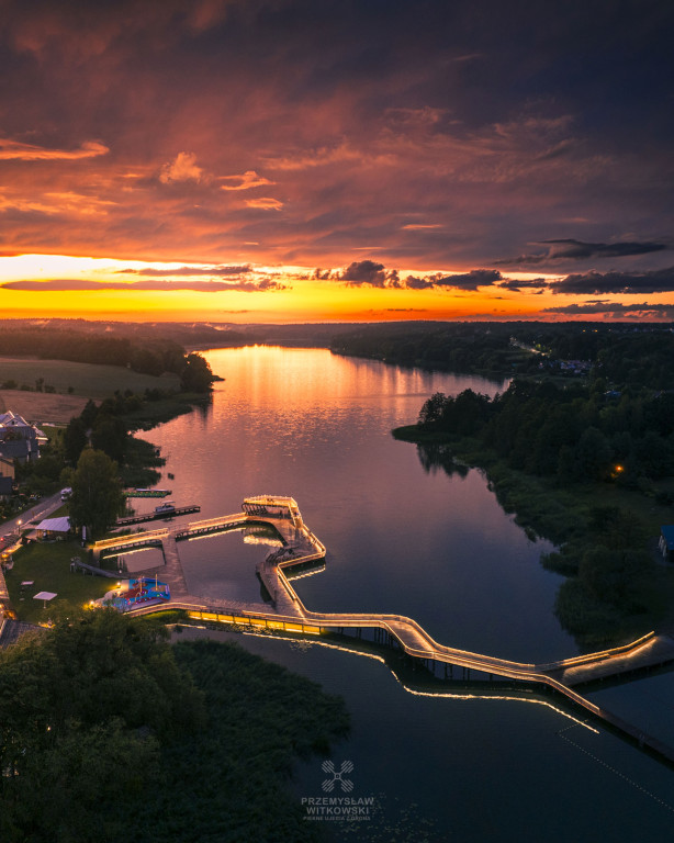 Słońce nad Brodnicą – piękne ujęcia z drona!