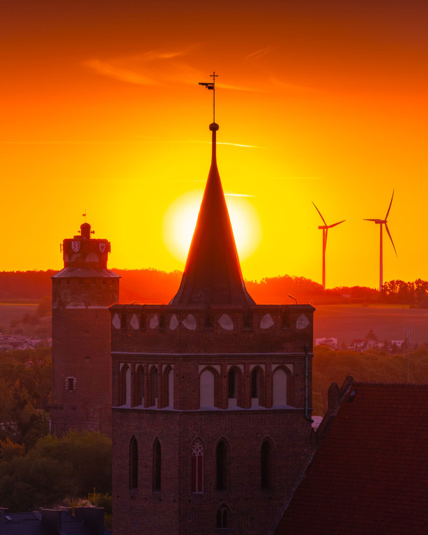 Słońce nad Brodnicą – piękne ujęcia z drona!