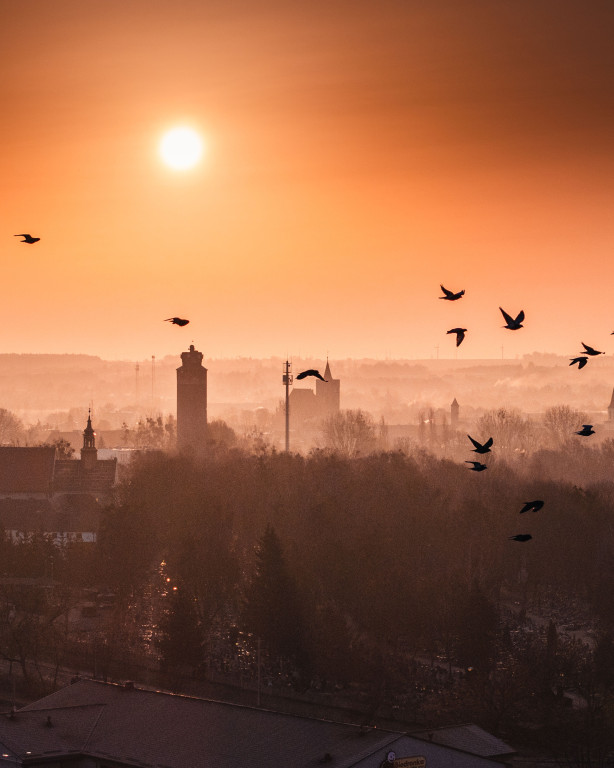 Słońce nad Brodnicą – piękne ujęcia z drona!