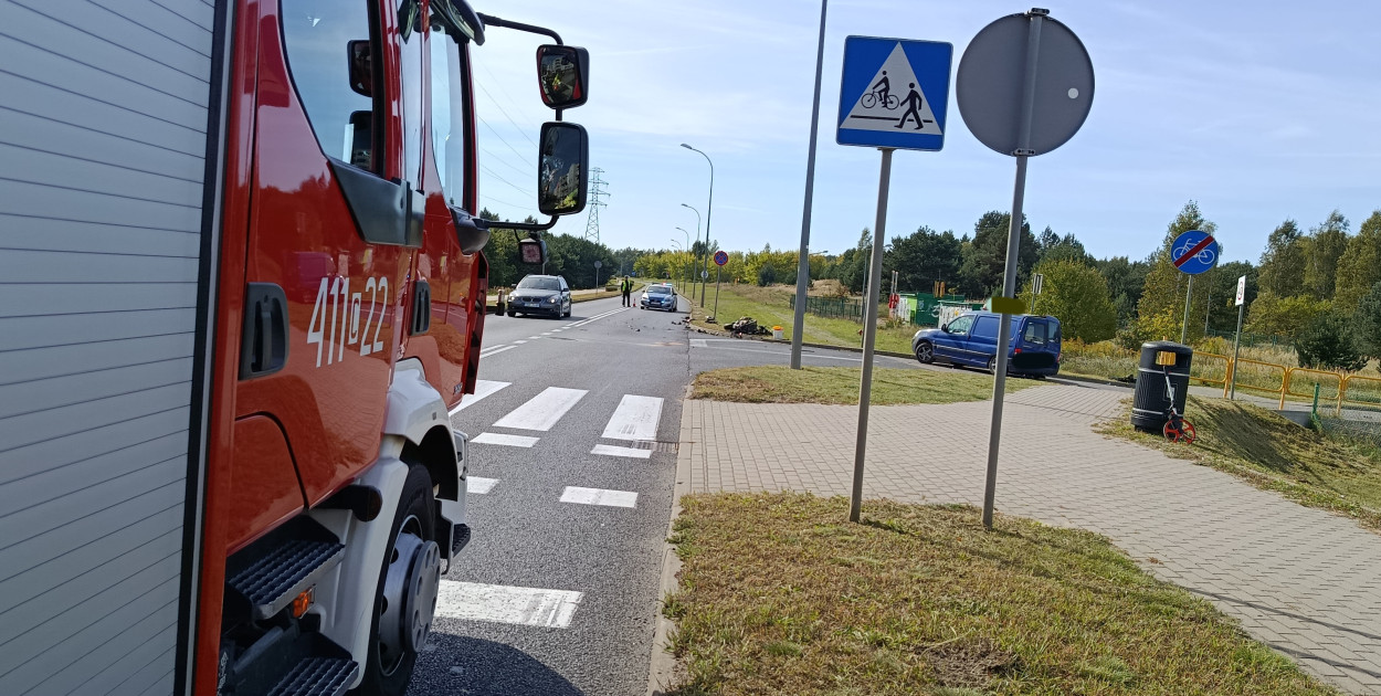 Brodnica. Zderzenie motocykla z autem na obwodnicy
