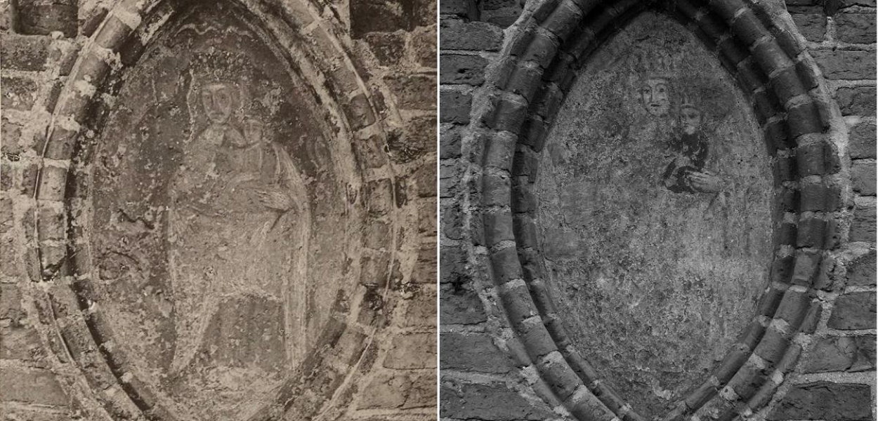 Mandorla na brodnickiej farze