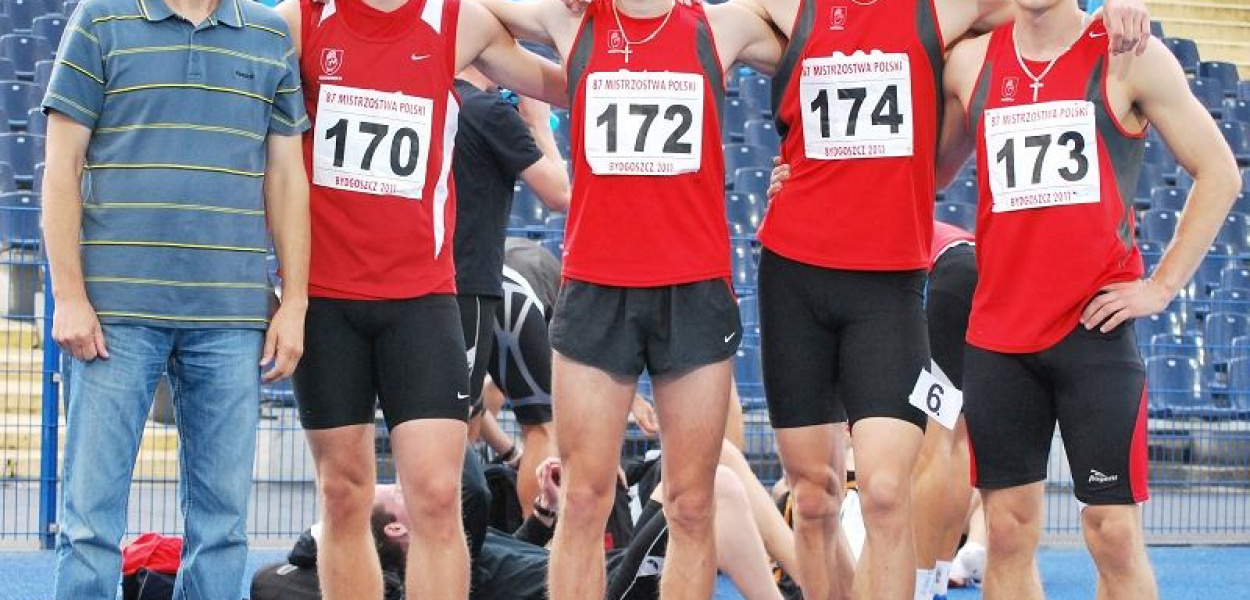 Piąta sztefeta 4x400 metrów w Polsce z trenerem - MUKL Brodnica