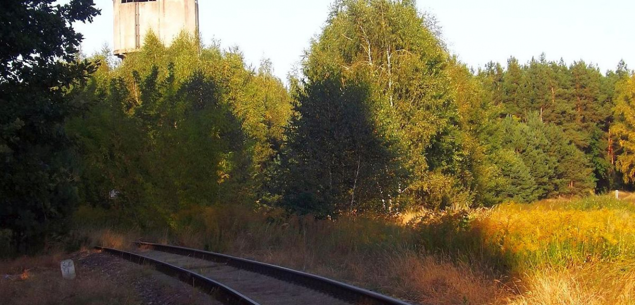 Foto: Krzysztof Cedro: Pociągi z Brodnicy wyjeżdżały na Działdowo przy wieży ciśnień. Powiat działdowski czyni starania by te połączenia na tej trasie powróciły.