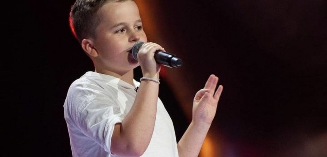 FOTO: NADESŁANE: Mikołaj Jabłoński z Konojad w telewizyjnym talent-show 'The Voice Kids