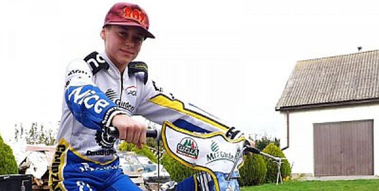 Młodziutki żużlowiec spod Brodnicy trenuje w szkółce GKM Grudziądz