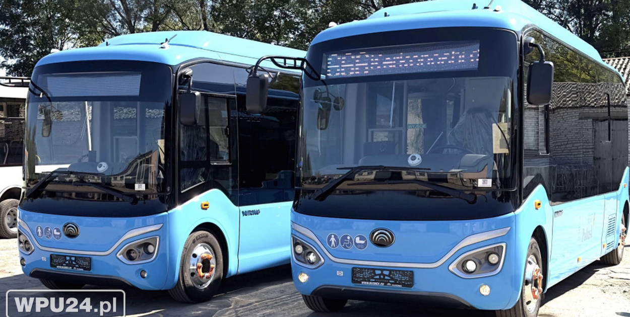 Fot. Jarosław Kopeć/WPU24: Taki ekobusy (Yutong Bus model E7) pojawiły się jesienią w Pułtusku.