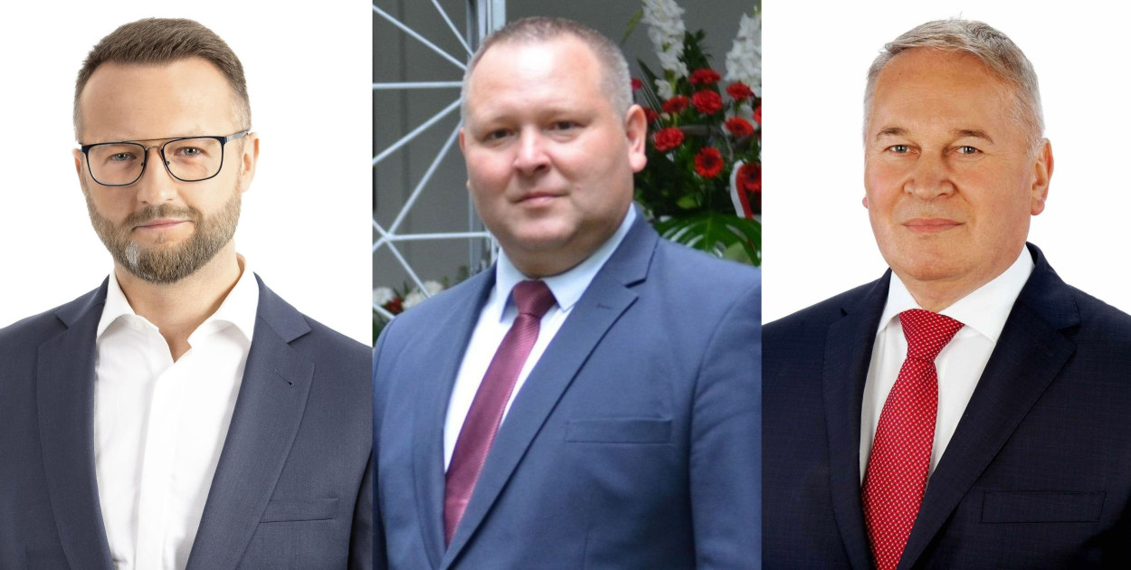 Fot. Nadesłane: Od lewej: Paweł Szramka - Starosta Brodnicki, Arkadiusz Orłowski - wicestarosta, Marek Hildebrandt - Przewodniczący Rady Powiatu.