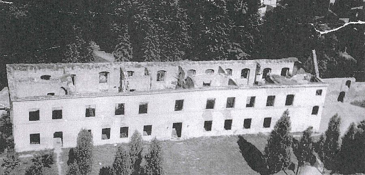 foto ARCHIWUM: Dziś w pałacu Anny Wazówny obchody m.in. rocznicy wyzwolenia Brodnicy w 1945 roku. Tak wyglądał ów pałac krótko po owym 'wyzwoleniu'. Zburzyli go wcale nie Niemcy, ale czerwonoarmiści już po wejściu do miasta