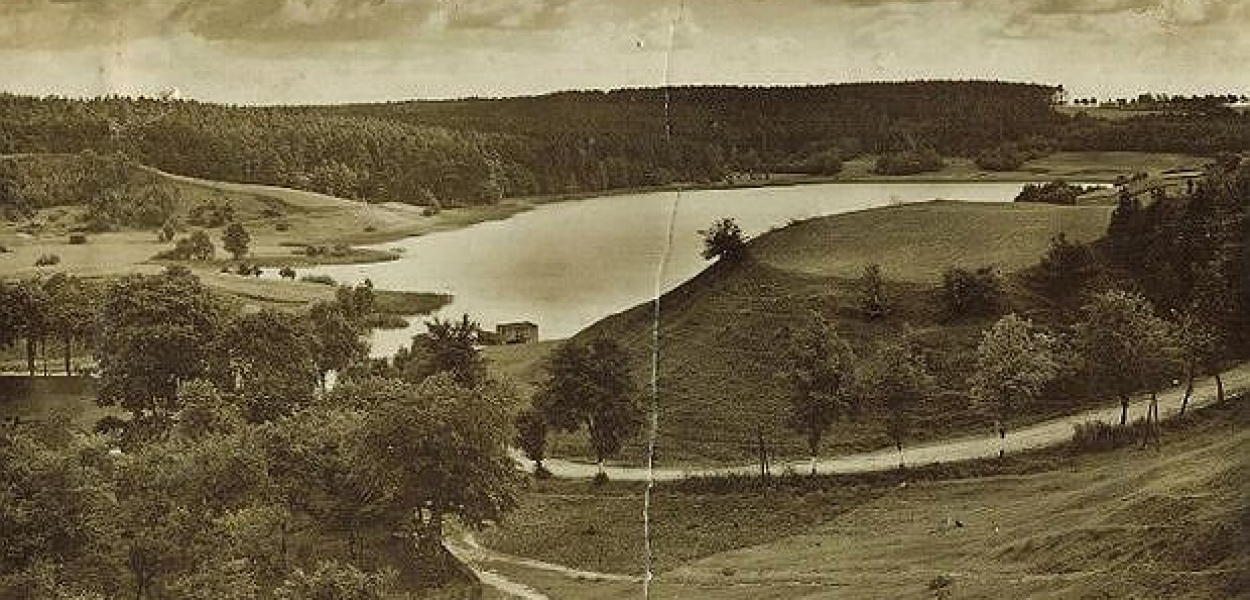 Foto: Archiwum Tomasza Kinickiego z Górzna: Panorama Górzna na widokówce z 1936 roku)