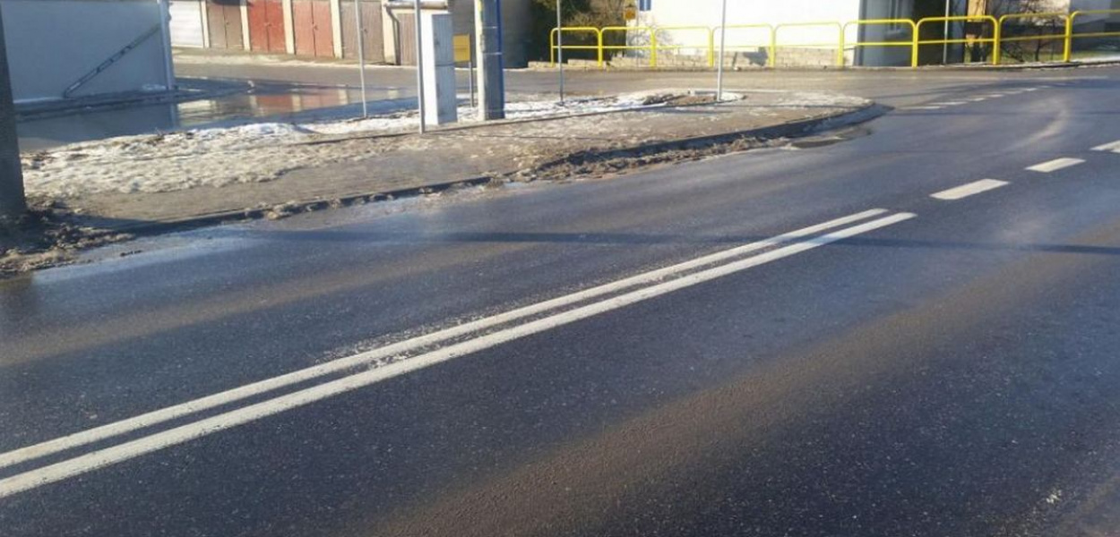 Foto: WOJCIECH WIŚNIEWSKI: Tak wygląda przejście dla pieszych w Brodnicy na ul. 18 Stycznia obecnie. Pasów nie ma.