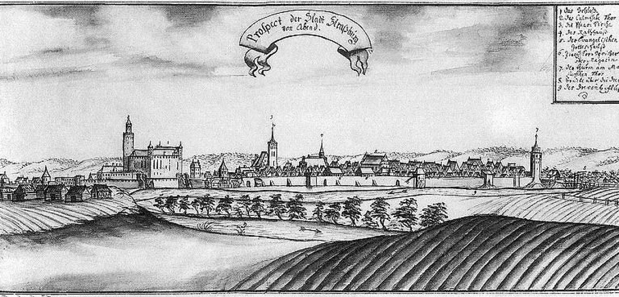 FOTO ARCHIWUM. Zamek w Brodnicy z lat 1738-1745 według szkicu F. Steinera obrazuje stan warowni nad Drwęcą ponad 74 lata później od opisywanych wydarzeń. 