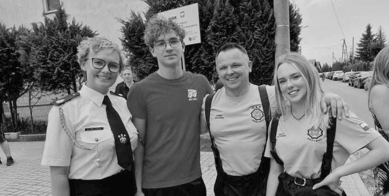 Fot. Nadesłane. Od lewej śp. Magdalena Orłowska, syn Wojciech, mąż Paweł i córka Marta