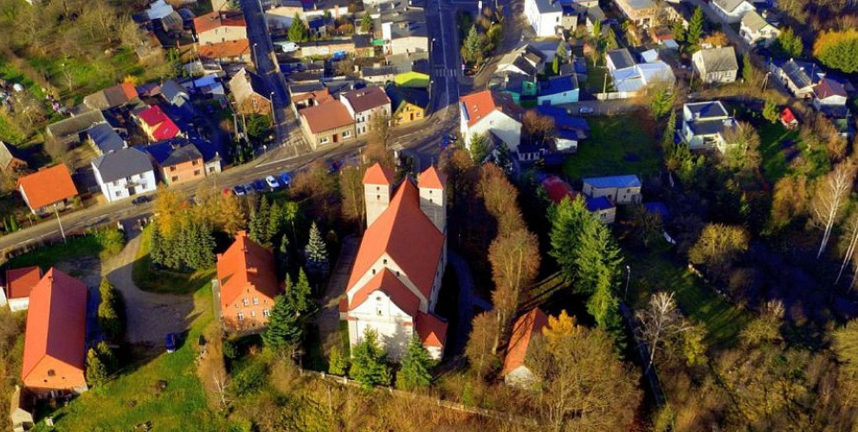 Centrum miasta Górzno /zdjęcie z archiwum Jadwigi Lewandowskiej/
