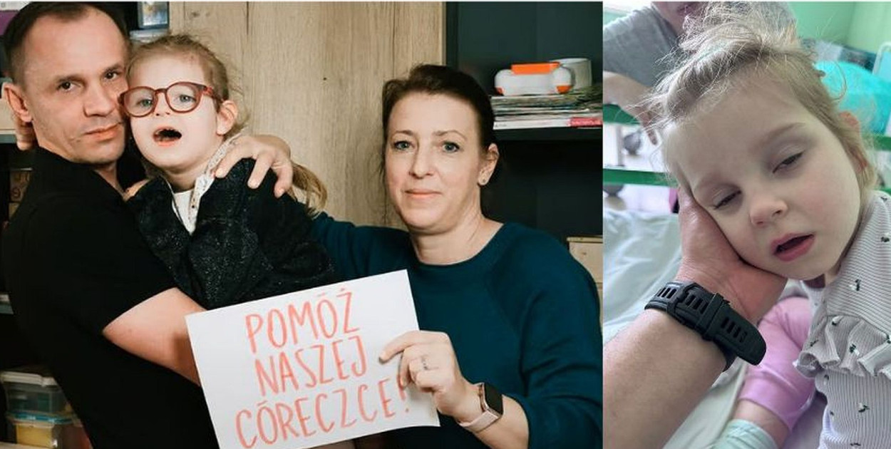 Rodzice małej Oli proszą o pomoc /fot. siepomaga.pl/
