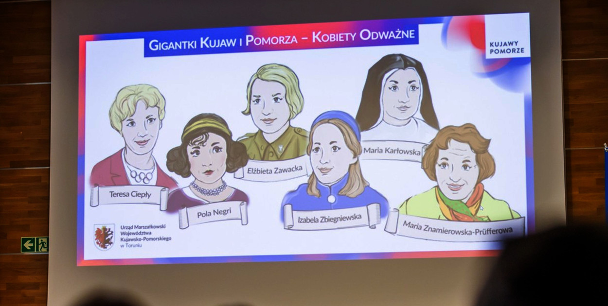 Wręczenie nagród w konkursie "Gigantki Kujaw i Pomorza – Kobiety Odważne”, fot. Andrzej Goiński/UMWKP 