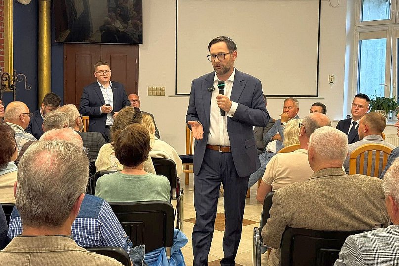 Brodnica. Daniel Obajtek spotkał się z mieszkańcami