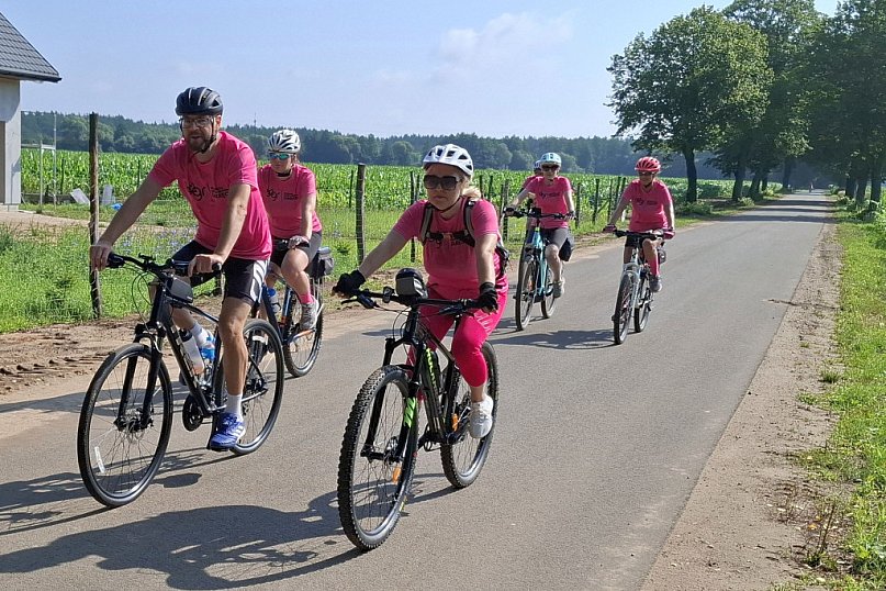 Rowerowy rajd śladami Anny Wazówny [ZDJĘCIA]