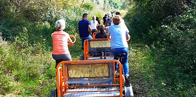 Brodnica i okolice. Nowa atrakcja turystyczna! Drezyną przez las nad jezioro! - 29316892
