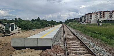 Budowa przystanku kolejowego Brodnica Południowa w toku