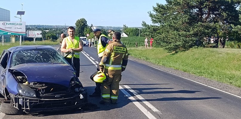 Brodnica. Kraksa na ulicy Podgórnej. Kilkadziesiąt metrów z urwanym kołem [FOTO]